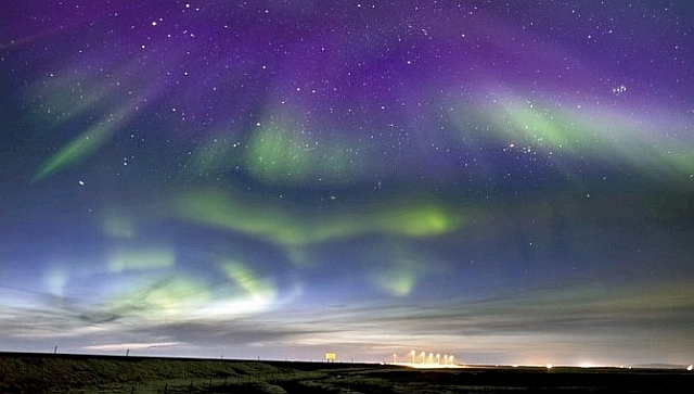 Polarlicht bei Reykjavík