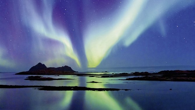 Polarlicht bei der Halbinsel Snæfellsnes